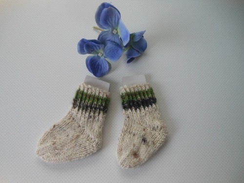Puppensocken gestrickt