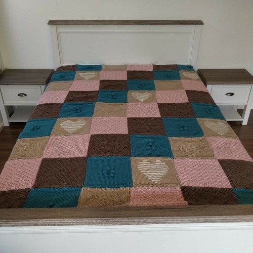 Handgestrickte patchwork - handgestrickte,