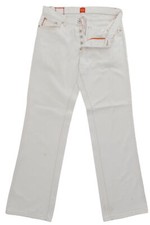 HUGO BOSS ORANGE HB31 Herren Jeans Hose W32 L32 32/32 weiß gerade Regular Denim