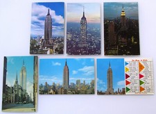 Postkarten Lot 6x NEW YORK City Manhattan EMPIRE STATE BUILDING cards ~1970/75