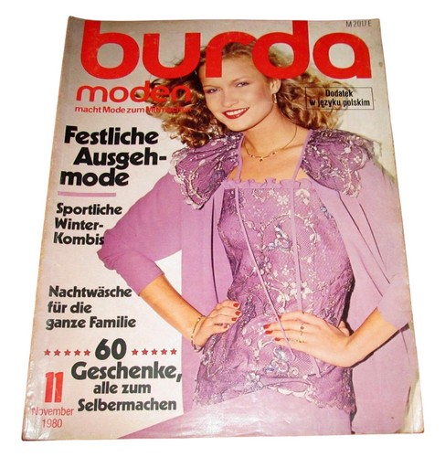 Burda moden 1980 - burda, vintage