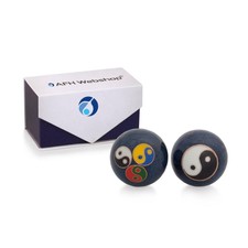 Qigong Kugeln | Yin Yang blau