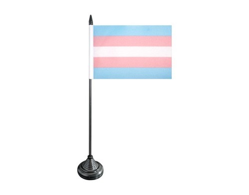 Tischflagge transgender pride - tischflagge,