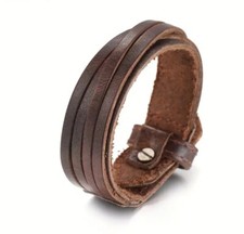 LEDER ARMBAND Surfer Herren Vintage Armband ECHT LEDER braun Echtleder