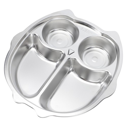 1pc edelstahl geteilte - 1pc, platte