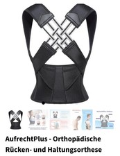 AufrechtPlus - Orthopädische Rücken- und Haltungsorthese (Testsieger -unbenutzt)