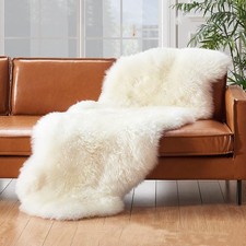 Lammfell Teppich Kunstfell Schaffell Imitat Hochflor Teppich Flauschig Carpet DE