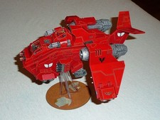 Warhammer 40k, Space Marines Blood Angels, Storm Raven Gunship - bemalt