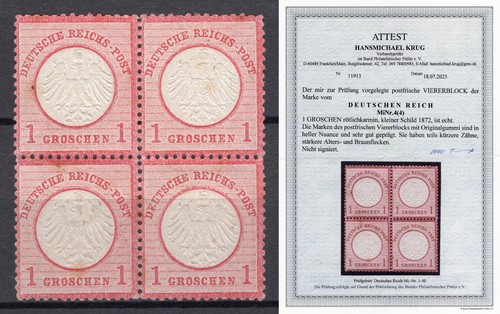 Deutsches reich 1872 - reich, mi.4