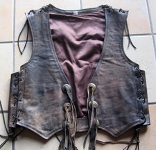 Leder Weste Kutte Gr. L Biker