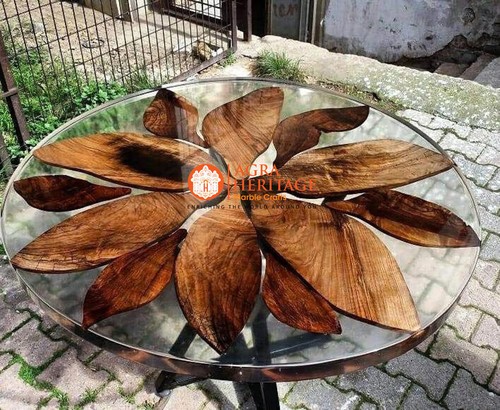 Klare epoxid tischplatte - klare,
