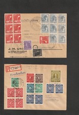 All.Bes, 4 Belege mit 10 Fach Frankatur Oberlungwitz