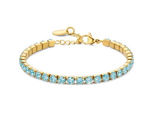 Lovebird tennis armband gold - lovebird,