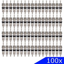 100x Ventileinsatz Messing Reifenventil Auto PKW NFZ ATV Motorrad Roller Fahrrad