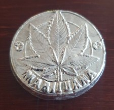 CANNABIS / MARIHUANA BLATT - 999 INDIUM - BARREN - ANLAGE WIE GOLD & SILBER