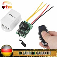 Funkschalter Schalter Fernschalter Set Funk Relais Fernbedienung Empfänger 4 12V
