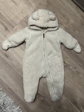 Schlafoverall Baby Schneeanzug Winter Bär Footie Strampler Overall H&M Gr 62