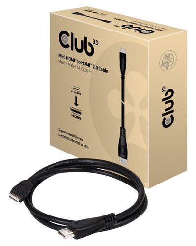 Club3d kabel mini - mini-hdmi, hdmi