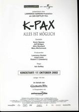 K-Pax - Werberatschlag