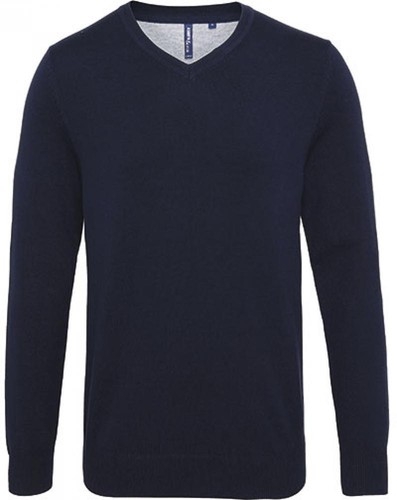 Men cotton blend neck - blend, v