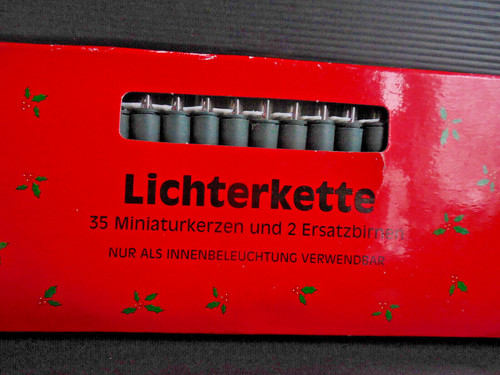 Lichterkette miniaturkerzen - lichterkette,
