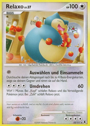 Pokemon 111 relaxo - -,