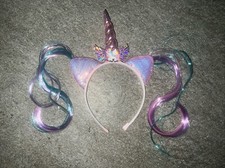 Haarreif Einhorn mit Ohren und Einhornschmuck, Haarschmuck, Unicorn