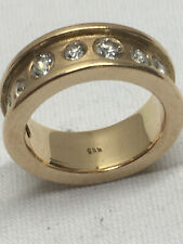 SPANNRING MASSIV ROSEGOLD 585  14 K 1,1 KARAT BRILLIANTEN GRAMM 13,24