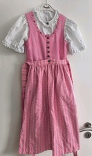 Isar Trachten Dirndl Mädchen Größe 128 Rosa 3 teilig