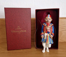 Villeroy & Boch Katze mit Schatulle Porzellan Figur Weihnachten Baumschmuck 