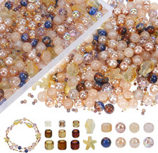 760st Glasperlen 8mm Grau