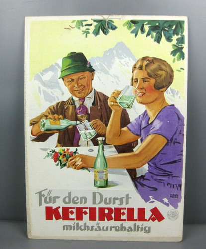 Altes werbeschild kefirella - werbeschild,