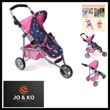 Puppenbuggy Lola, Jogging-Buggy, Puppenjogger, Puppenwagen, Butterfly, 612-33...