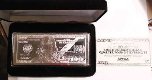 Silberbarren 100 dollar - -,