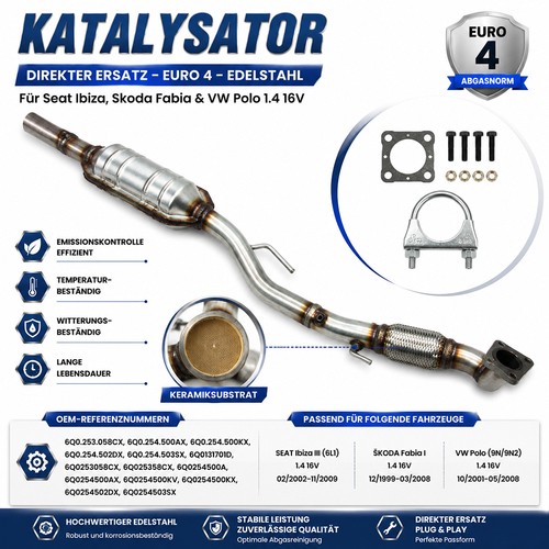 Katalysator kat 4 16v - de,