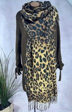 XXL Schal Leopard Muster Tuch