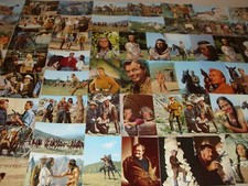 90 alte Postkarten Winnetou, Old Shatterhand, Lex Barker, Pierre Brice