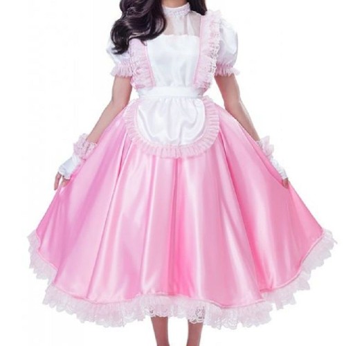 Sissy girl maid lockable - girl, pink
