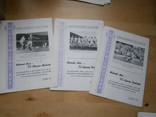 Programmhefte ddr oberliga - ddr,