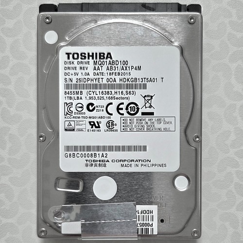 Hdd toshiba intern - 2,5",
