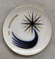 KPM Porzellan Teller 1976 Weihnachtsteller 70er-Jahre Vintage Begrenzte Auflage