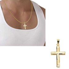 Kreuz Anhänger 333 echt Gold