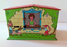 NMB mechanische Bank Spardose Sparkasse lithographiertes Blech 