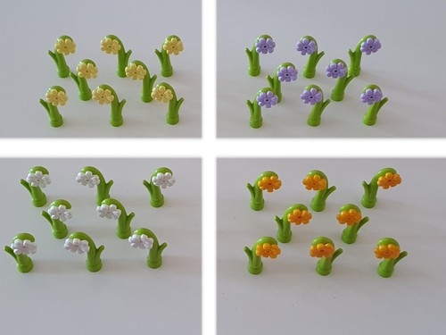 Lego pflanzen blüten - 8x,