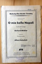 O mia bella Napoli, Noten für