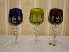 1 Antika Nachtmann Weinglas Bunt Überfangglas Römer