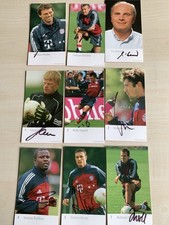 FC Bayern München Autogrammkarten, unterschrieben, 2002, 23 Stück