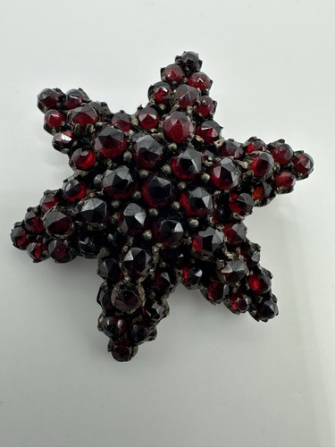 Granat brosche jugendstil - °,