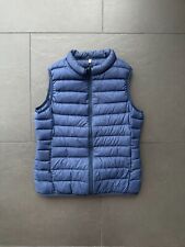 MUJI Weste Gr. M 38 blau Daunenweste Daunen ultra light Seitentaschen TOP!