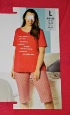 2 tlg. Damen Capri Pyjama